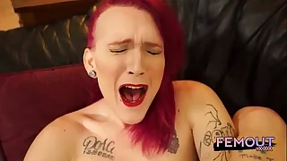 Ts violet meadows first professional shoot&period; Dildo solo